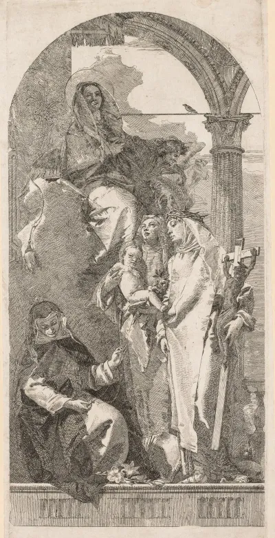 Madonna With Saints Agnes Catherine And Rosa