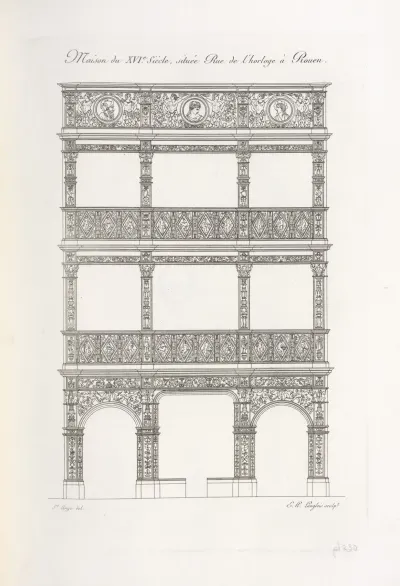 Maison Du Xvie Siecle Situee Rue De Lhorloge A Rouen