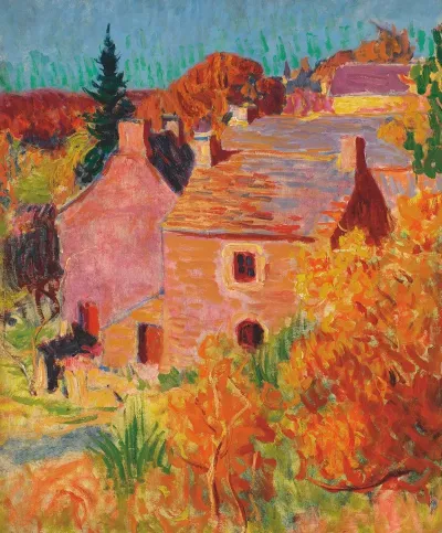 Maisons Rouges A Pont Aven