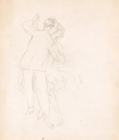 Man And Woman Dancing Close