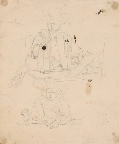 Man At Table Woman At Table