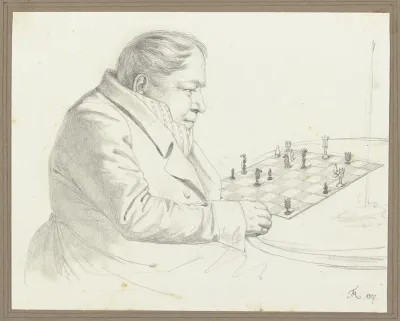 Man At The Chess Board