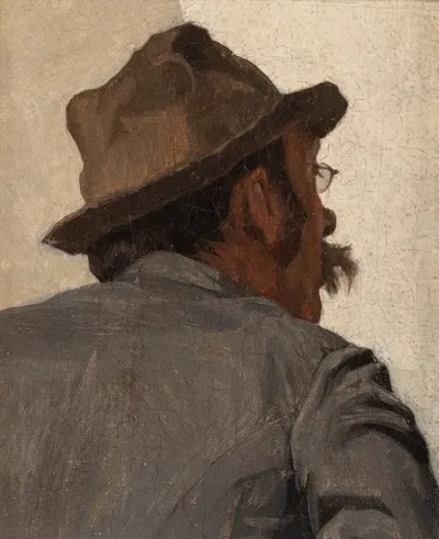 Man From The Back With Glasses