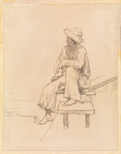 Man On Bench 2