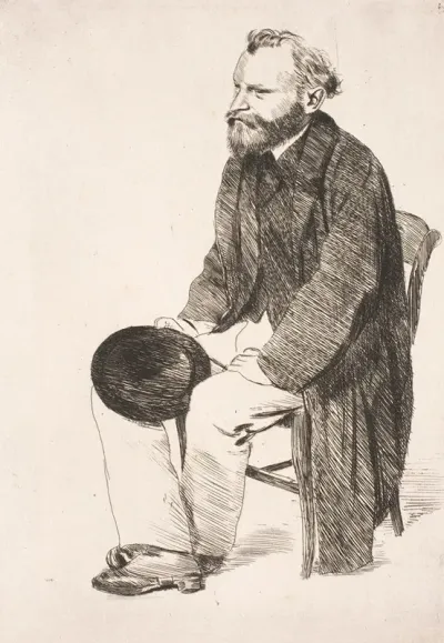Manet Seated Turned To The Left