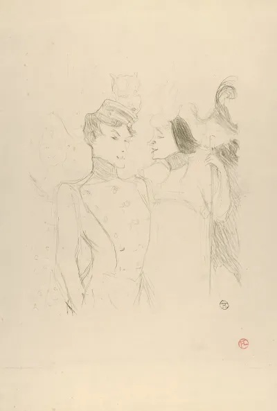 Marcelle Lender And Eva Lavalliere In A Revue At The Varietes