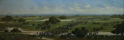 Marcha Del Ejercito Argentino A Tomar Posiciones Para El Ataque A Curupayti El 1866