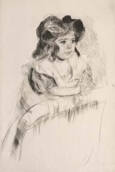 Margot Resting Arms On Back Of Armchair