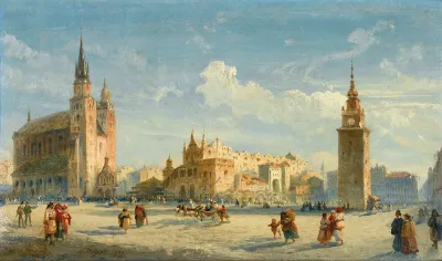 Mariacki Square With The Cloth Hall Cracow