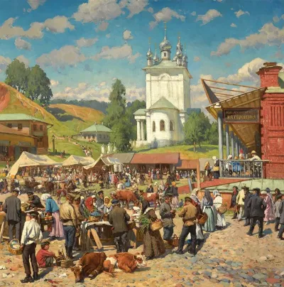 Market Day In Plyos