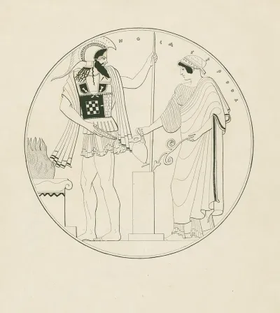 Mars And Hebe On Either Side Of A Cippus