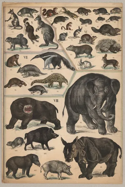 Marsupials Rodents And Pachyderms