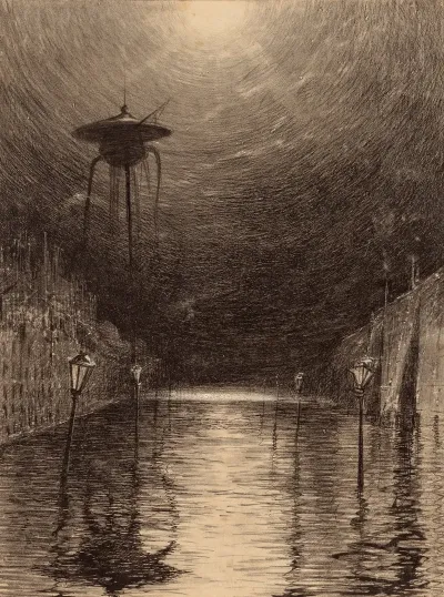 Martian Machine Over The Thames