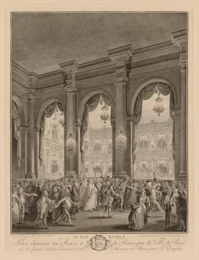 Masked Ball At The Hotel De Ville January 23 1782