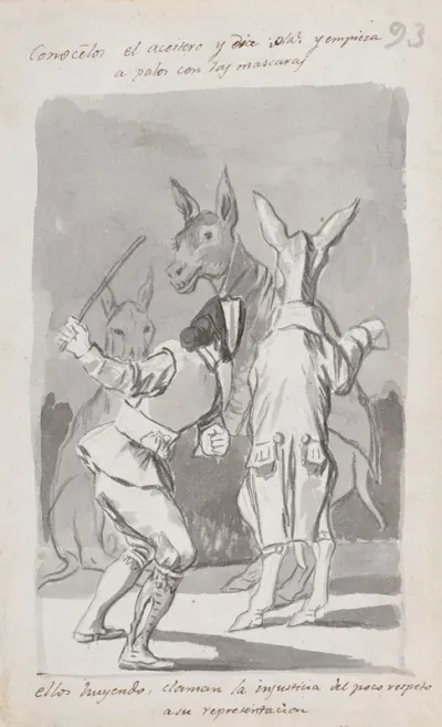 Masquerading Asses Being Whipped By A Man