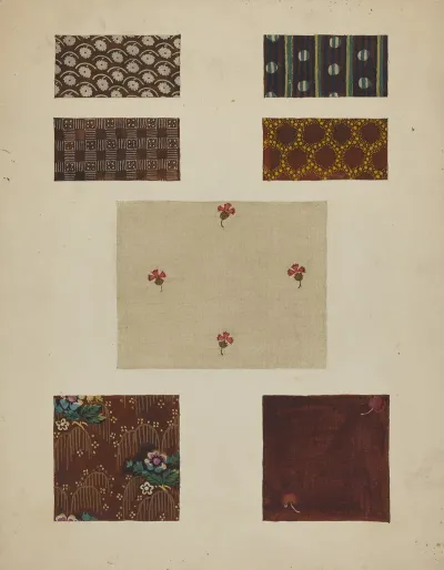 Materials From Patchwork Bedspread