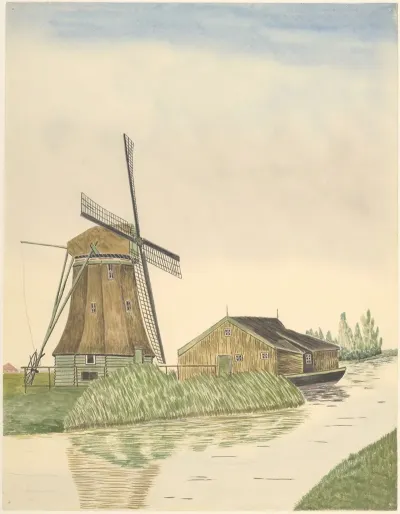 Meelmolen De Koker Of Zwarte Hengst Aan Oosteinde 14 Wormer