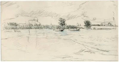 Meer Met Enkele Roeibootjes