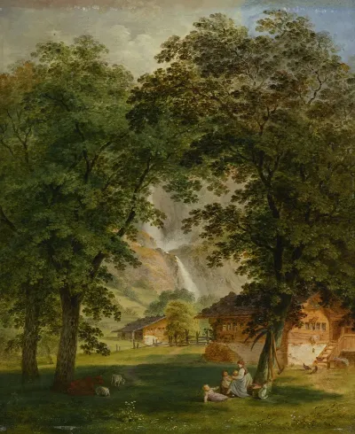Meiringen Mit Alpbachfall