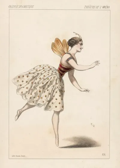 Melle Taglioni Role De La Reine Des Abeilles Dans Le Juif Errant