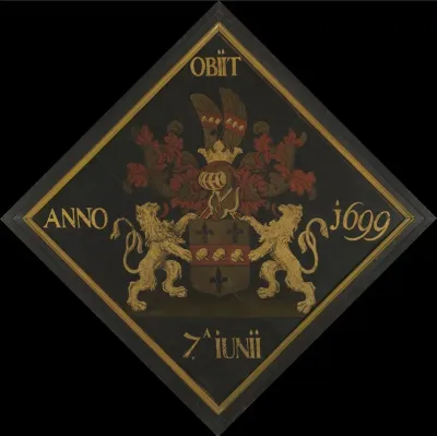 Memorial Coat Of Arms Of Pieter Koenraad Van Der Bruggen Dean Of The Sint Michielsgilde