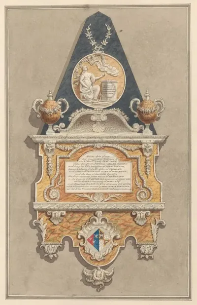Memorial To Jane Coke From Sunbury Church