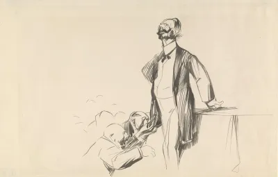 Men Pleading Before Haughty Man