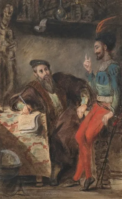 Mephistopheles Apparaissant A Faust