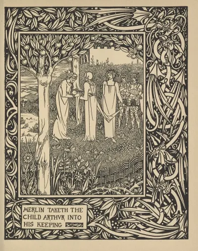 Merlin Taketh The Child Arthur Into His Keeping