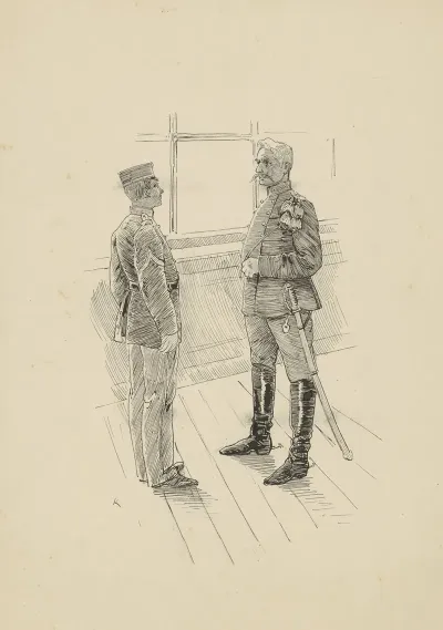 Militair In Gesprek Met Fourier