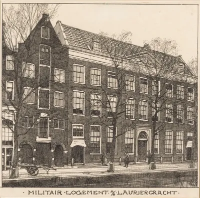 Militair Logement Aan De Lauriergracht Te Amsterdam