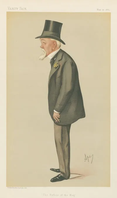 Military And Navy The Father Of The Rag Major A G F Jocelyn May 30 1885