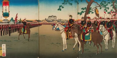 Military Review Attended By His Majesty The Emperor