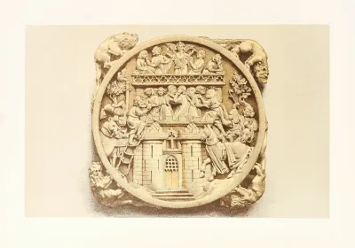 Mirror Case Of The Fourteenth Century In Carved Ivory