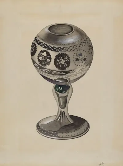 Mirrored Glass Vase
