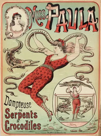 Miss Paula Dompteuse De Serpents Crocodiles