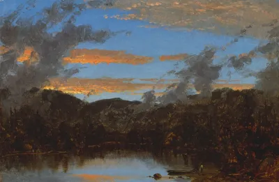 Mist Rising At Sunset In The Catskills