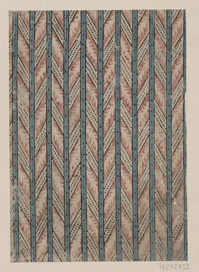 Modeldruckpapier Streifendekor