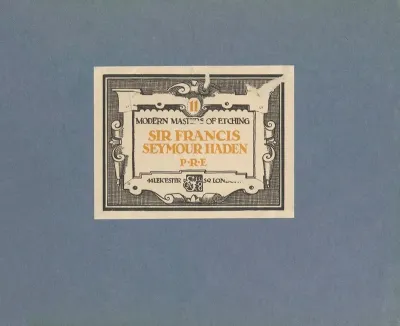 Modern Masters Of Etching Francis Seymour Haden Cover