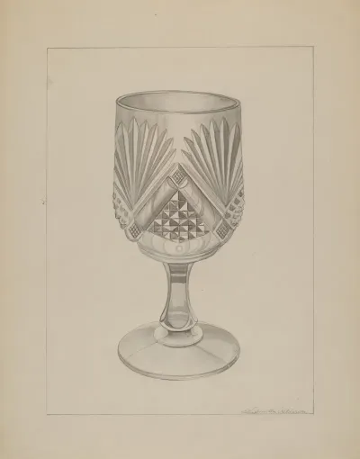 Molded Water Glass