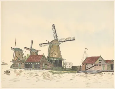 Molens De Ooievaar De Windhond De Gans Kalverringdijk