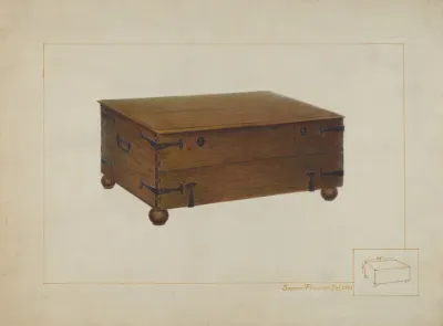 Money Chest In Old Swedes Church