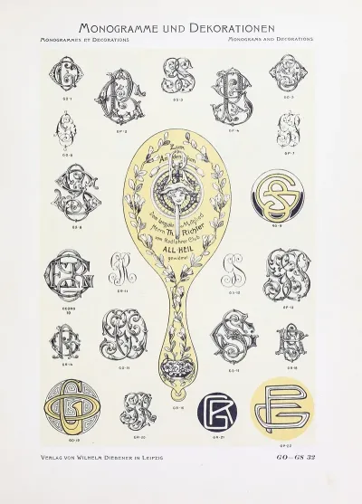 Monogrammes Und Dekorationen Pl 032