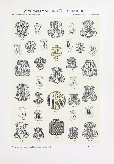 Monogrammes Und Dekorationen Pl 041