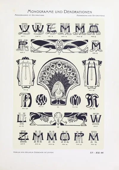 Monogrammes Und Dekorationen Pl 096