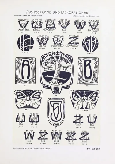 Monogrammes Und Dekorationen Pl 103