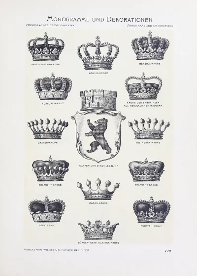 Monogrammes Und Dekorationen Pl 112