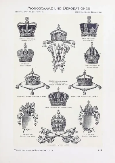 Monogrammes Und Dekorationen Pl 113