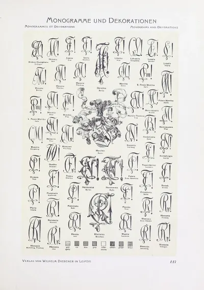 Monogrammes Und Dekorationen Pl 117