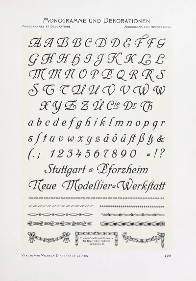 Monogrammes Und Dekorationen Pl 122